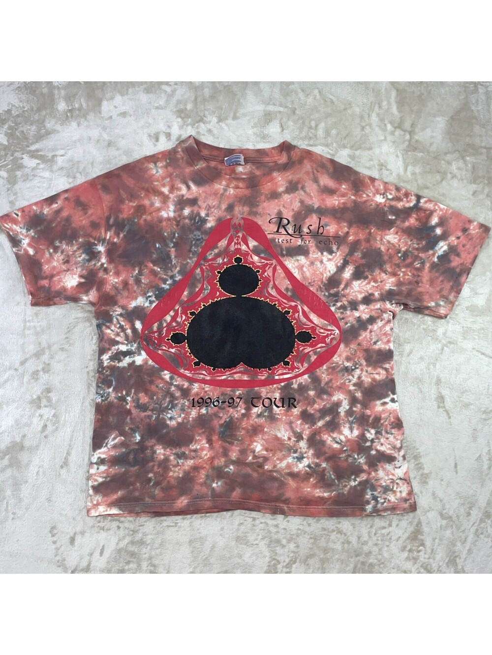 Vintage Rush “Test for Echo” 1996-1997 Tour T-Shirt Tie-Dye Multicolor Mens XL